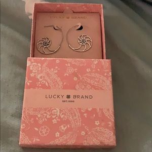 Lucky brand silver dangle earrings